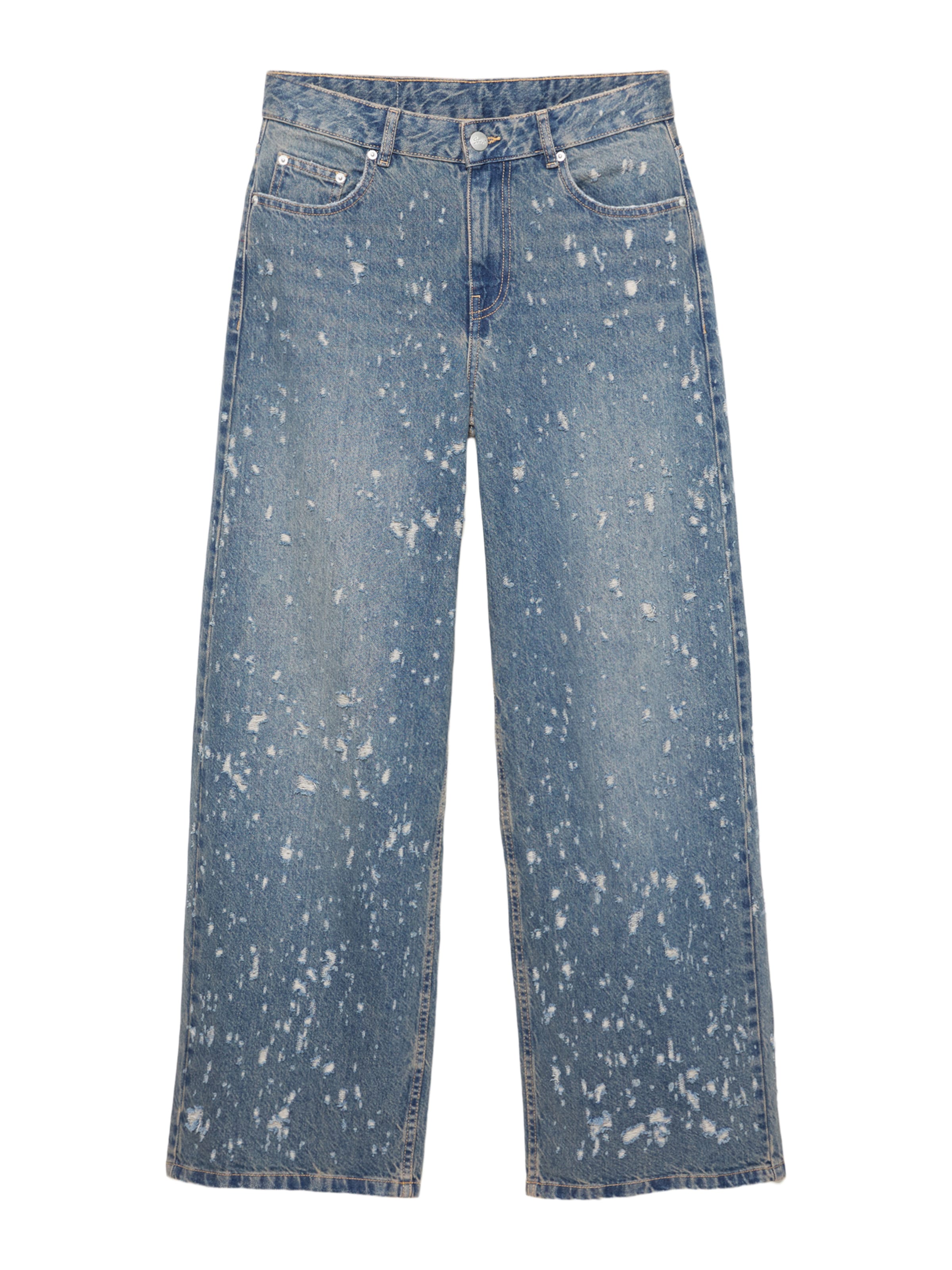 Wide Leg Jean 'STWD' Pull&Bear en bleu : devant