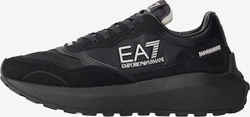 juoda EA7 Emporio Armani Sportbačiai be auliuko: priekis