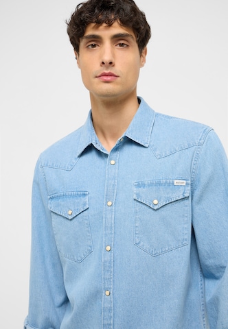 MUSTANG Regular Fit Hemd in Blau