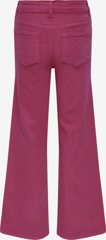 Wide leg Pantaloni 'JUICY-RAIN' de la KIDS ONLY pe roz