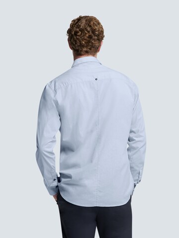 No Excess Slim Fit Hemd in Blau