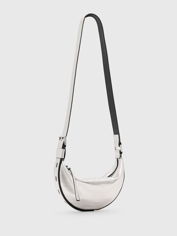 AllSaints Torba za čez ramo | srebrna barva