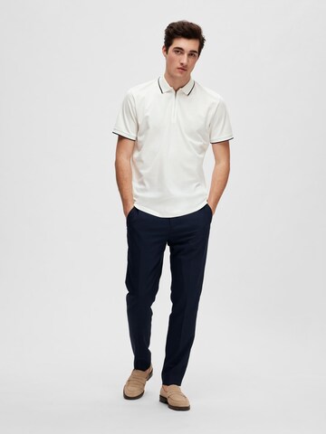 SELECTED HOMME Poloshirt 'Figo' in Weiß