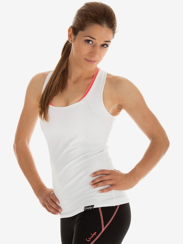 Winshape Sports top 'WVR25' in White: front
