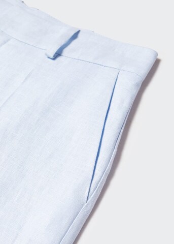 MANGO Normalny krój Spodnie w kant 'Boreli' w kolorze niebieski