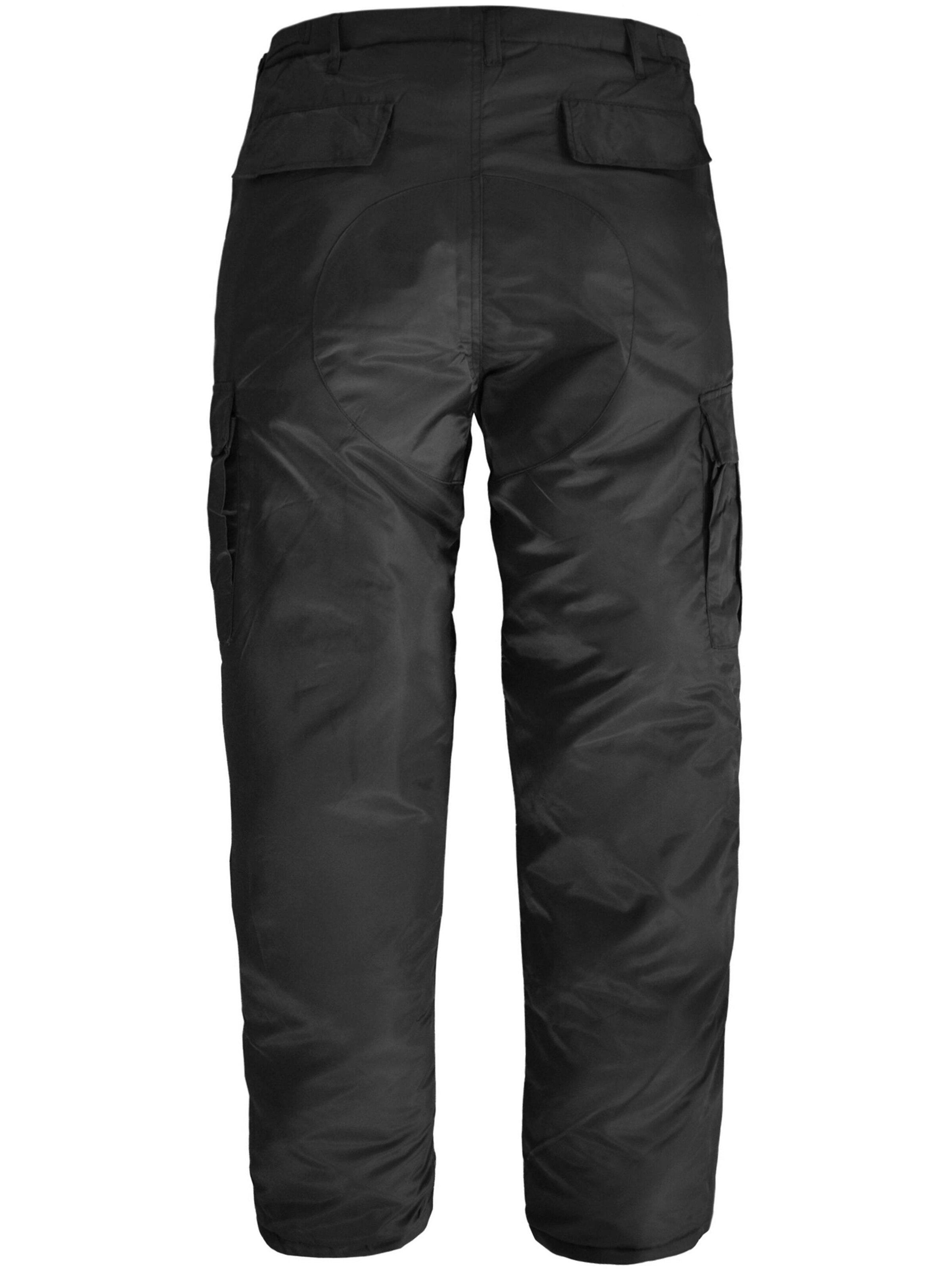 Regular Pantalon de sport normani en noir