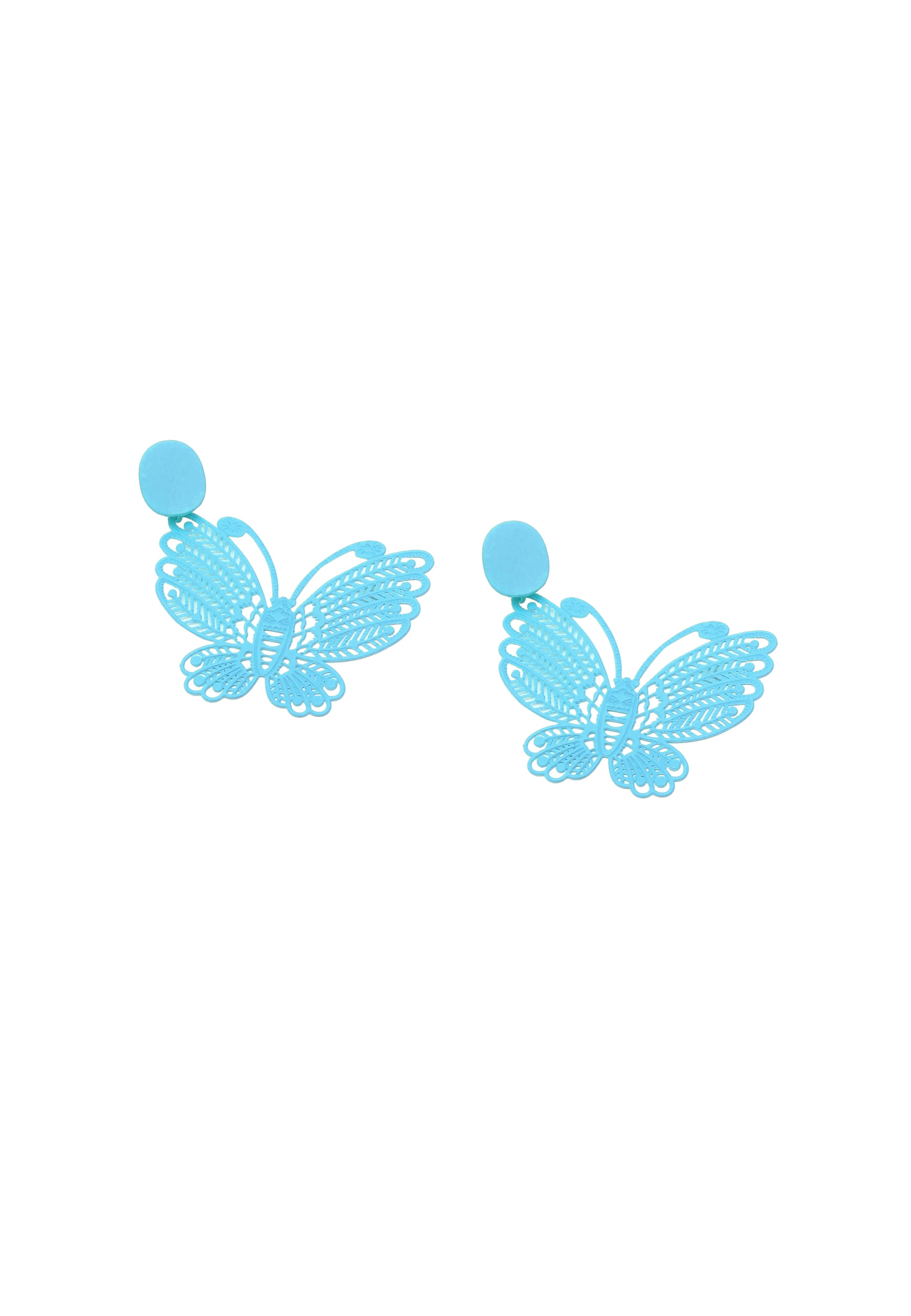 SOHI - Brincos 'Cameo' em azul: frente