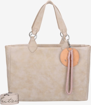 Fritzi aus Preußen Shopper 'Izzy Vintage' in Beige: front