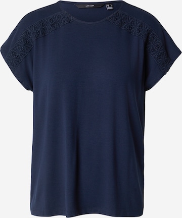 VERO MODA Majica 'VMGINA' | modra barva: sprednja stran