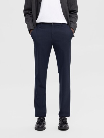 Slimfit Pantaloni chino 'Robert' di SELECTED HOMME in blu: frontale