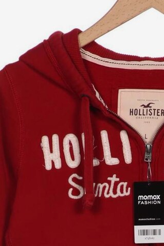 HOLLISTER Sweatshirt & Zip-Up Hoodie in L in Red