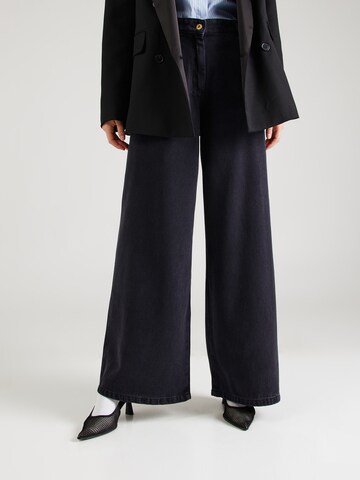 Loosefit Jean 'DALT' sessun en noir : devant