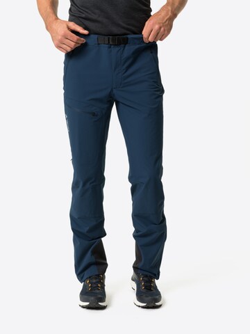 VAUDE Regular Outdoor trousers 'Badile II' in Blue: front
