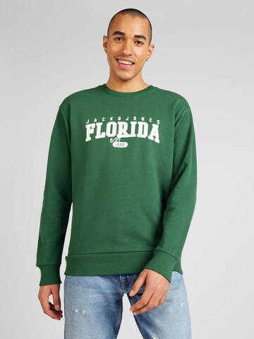 JACK & JONES Sweatshirt 'CORY' i grøn: forside