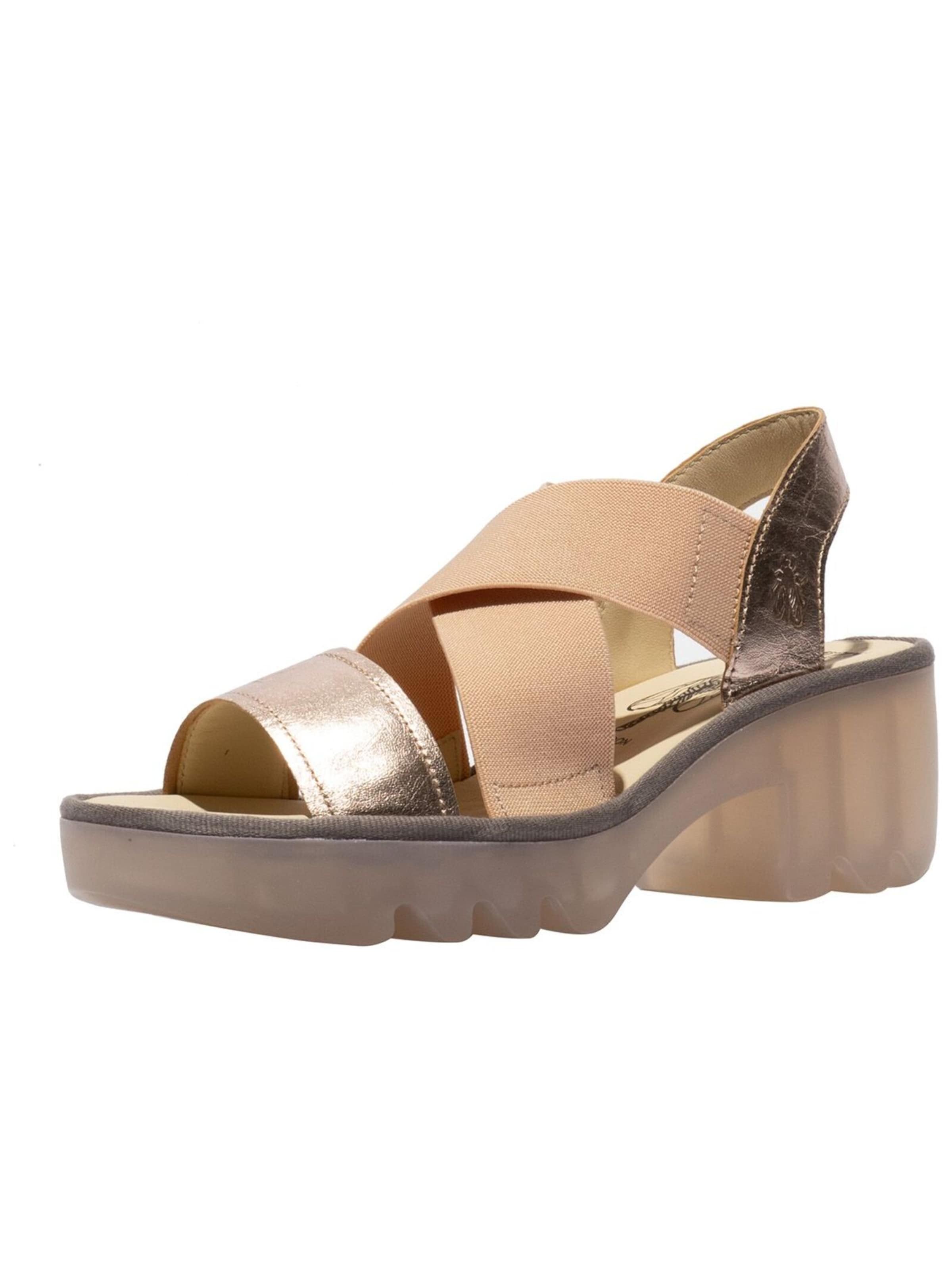FLY LONDON Sandals in Bronze: front