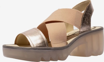 Sandales FLY LONDON en bronze : devant