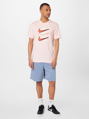 Nike Sportswear Футболка 'SWOOSH' в Ярко-розовый