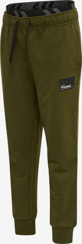 Effilé Pantalon Hummel en vert