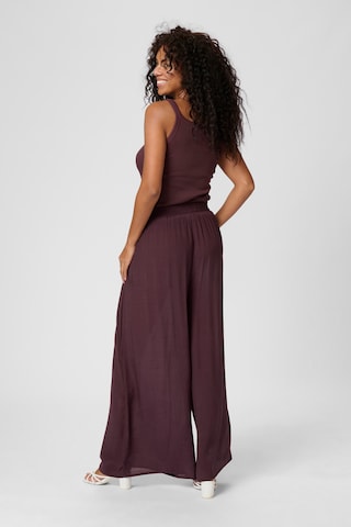 Kaffe Wide leg Broek in Lila