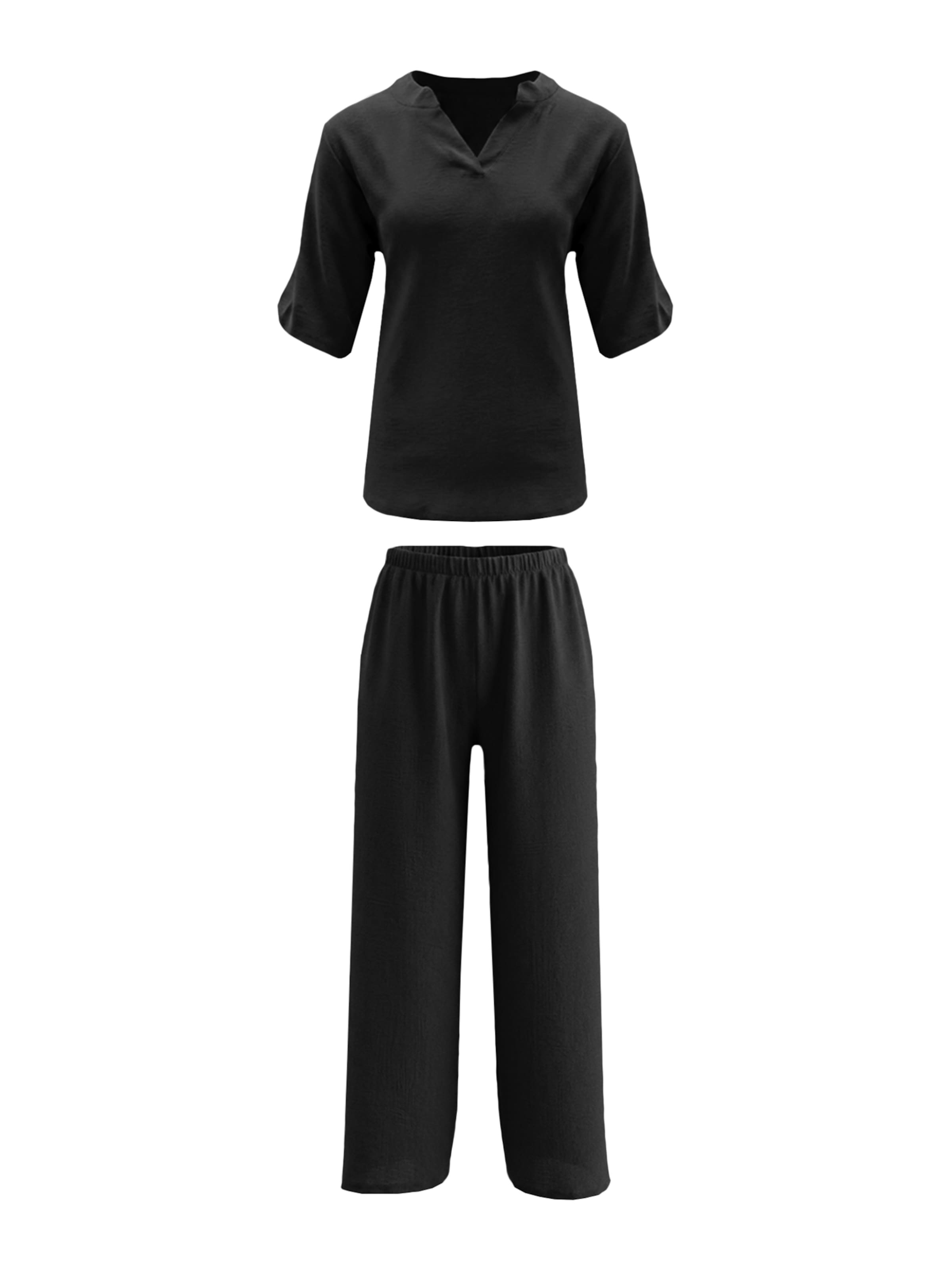 Completo pantalone di Imily Bela in nero: frontale