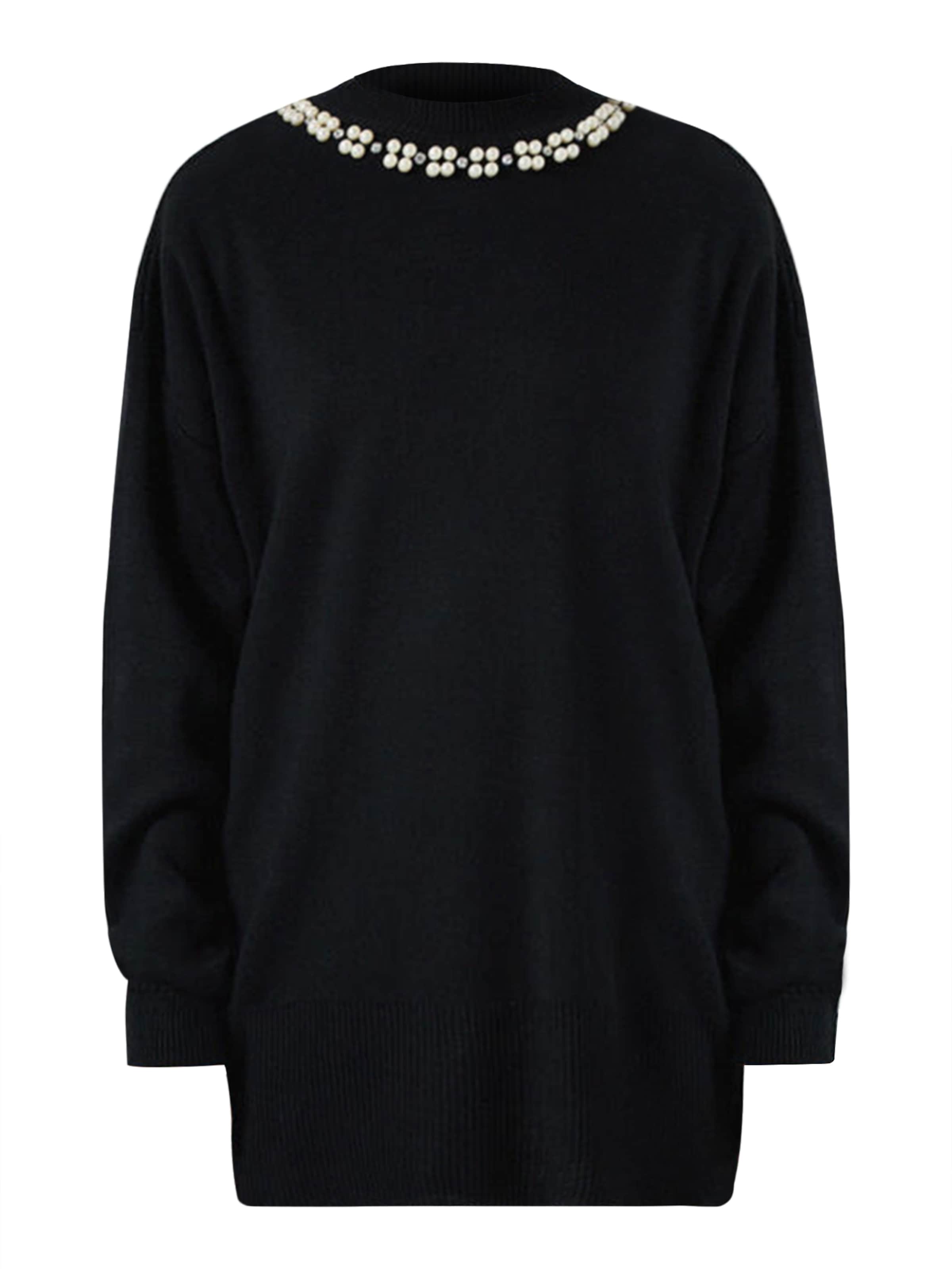 Touche Prive Pullover in Schwarz: Vorderseite