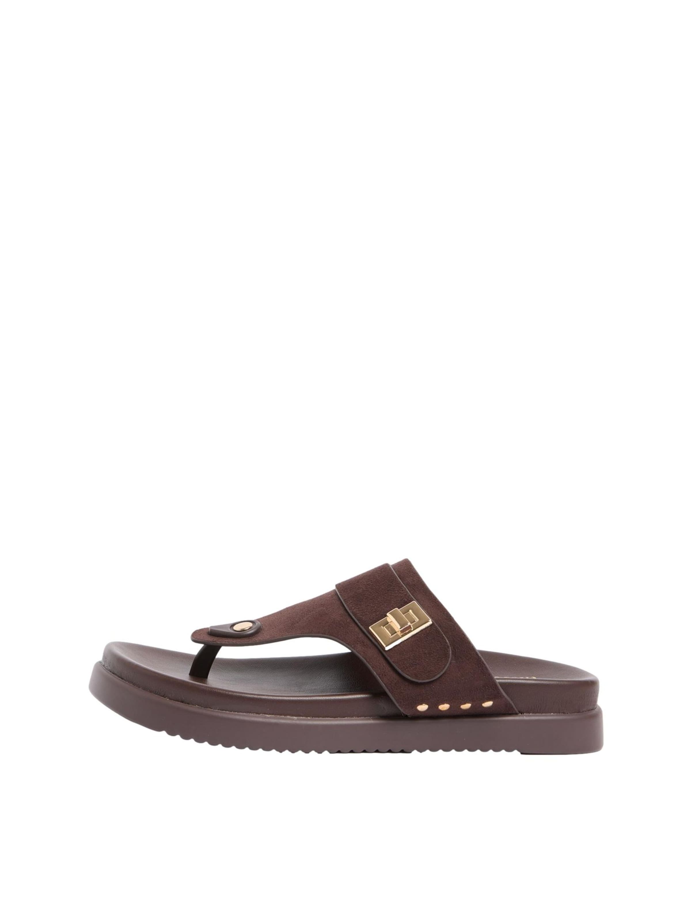 Tongs Friends Like These en marron : devant