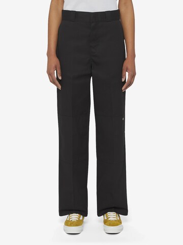 Regular Pantalon à plis DICKIES en noir : devant