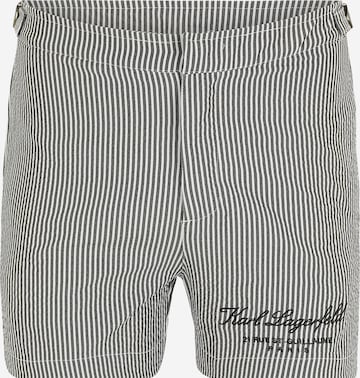 Shorts de bain 'Hotel' Karl Lagerfeld en gris : devant