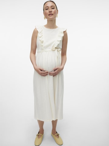 Robe MAMALICIOUS en beige