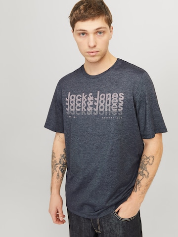 JACK & JONES Tričko 'JJTEX' - Modrá: predná strana