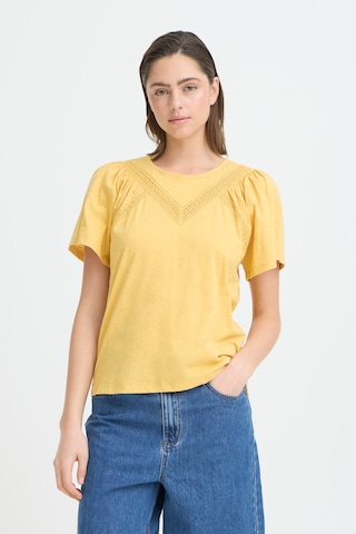 T-shirt 'PZBIANCA' Pulz en jaune : devant