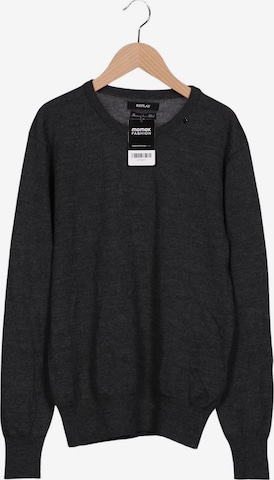 REPLAY Pullover L in Grau: Vorderseite