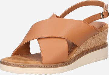 bugatti Sandals 'Esra' in Brown: front