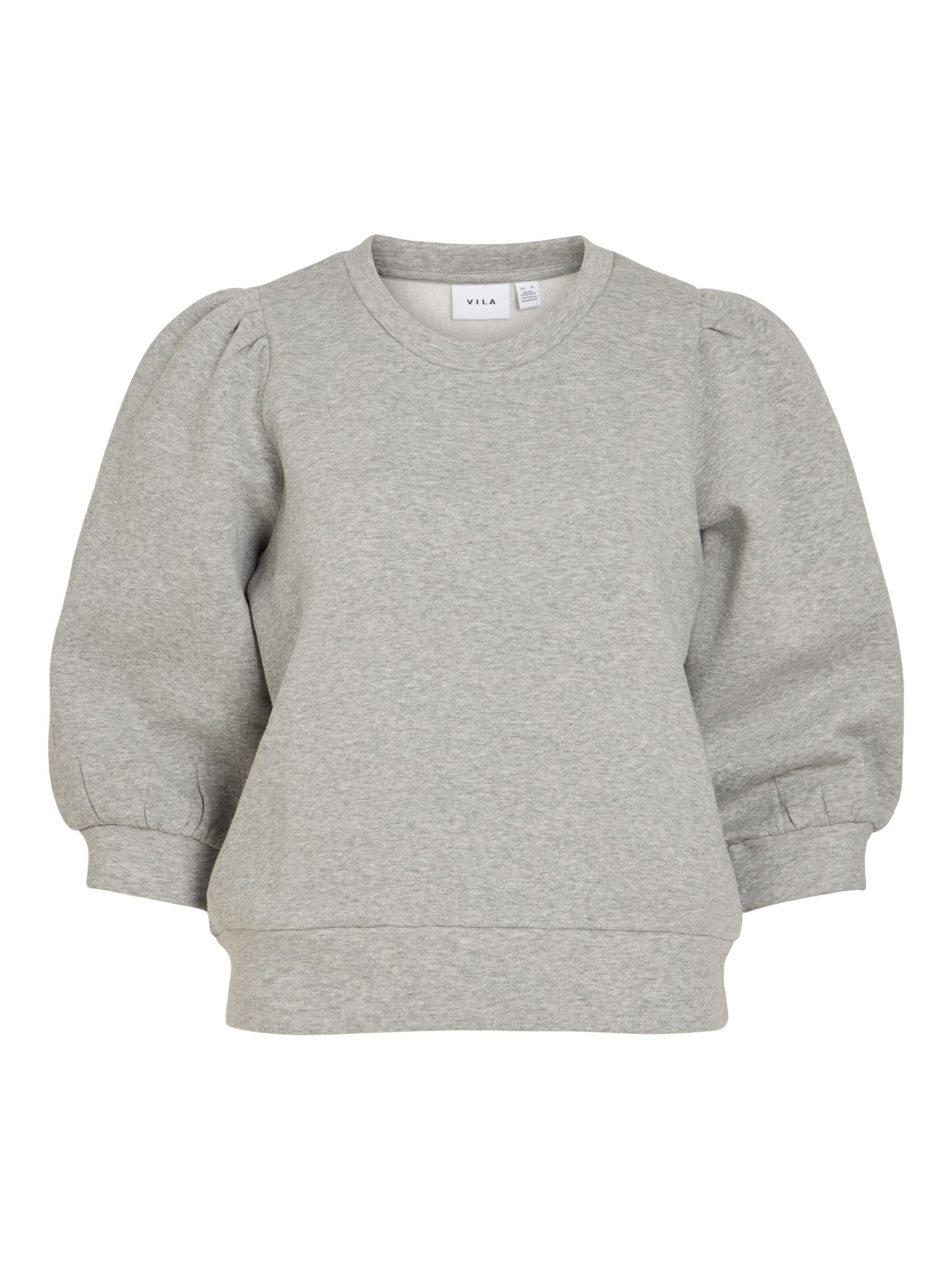 VILA Sweat-shirt 'VIVera' en L en gris clair, Vue avec produit