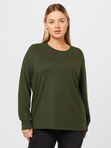 Pull-over Noisy May Curve en vert : devant