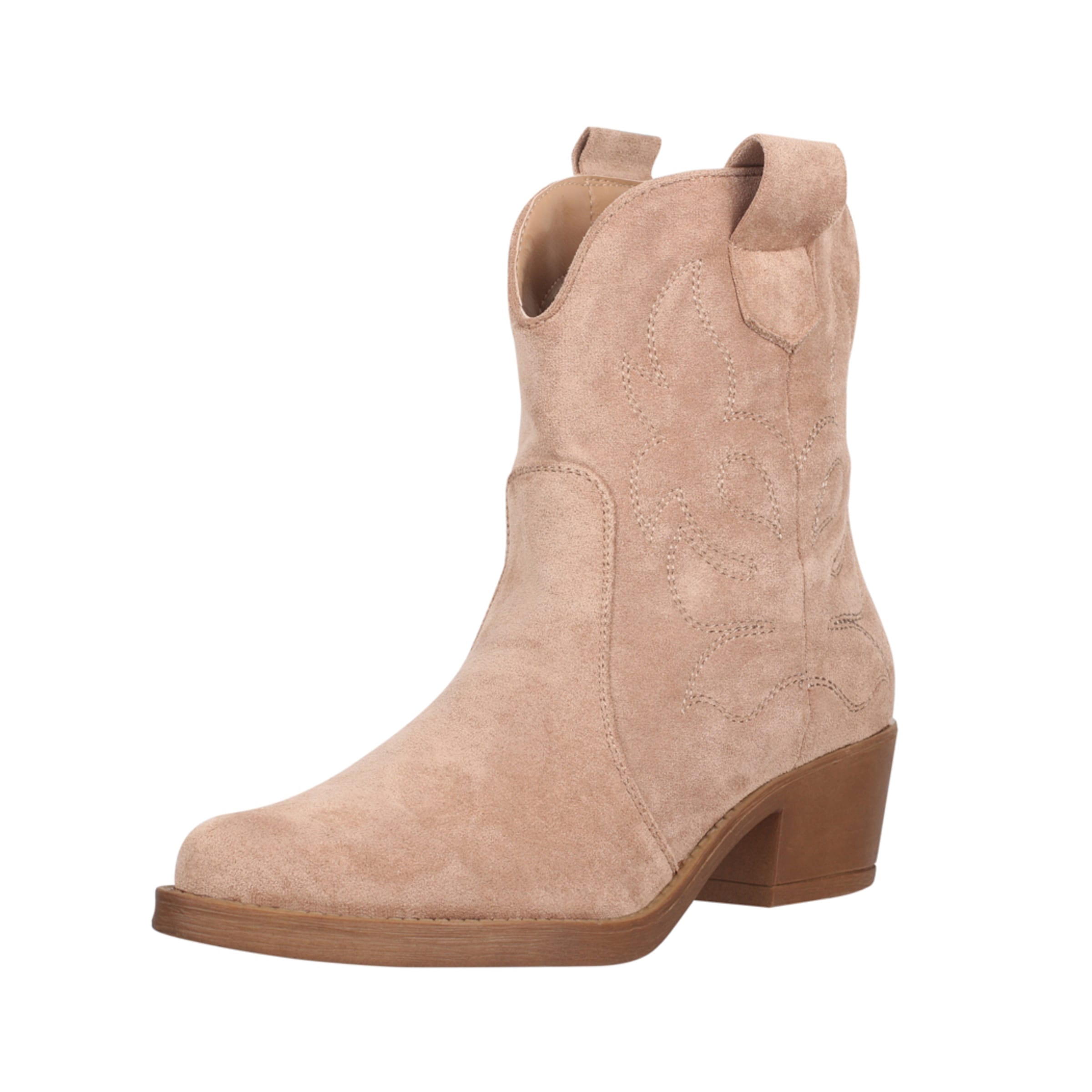 Stivale da cowboy di Elara in beige: frontale