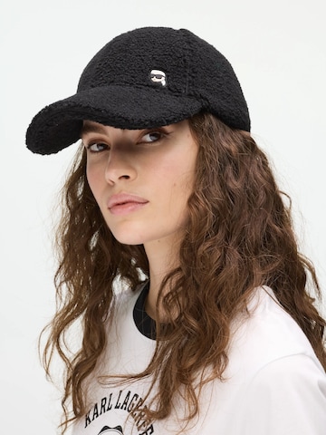 Karl Lagerfeld - Gorra 'Ikon ' en negro