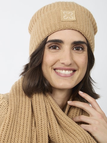 CODELLO Beanie in Beige: front