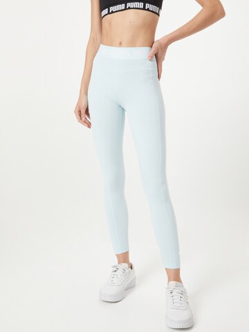 PUMA Skinny Sportovní kalhoty – modrá: přední strana