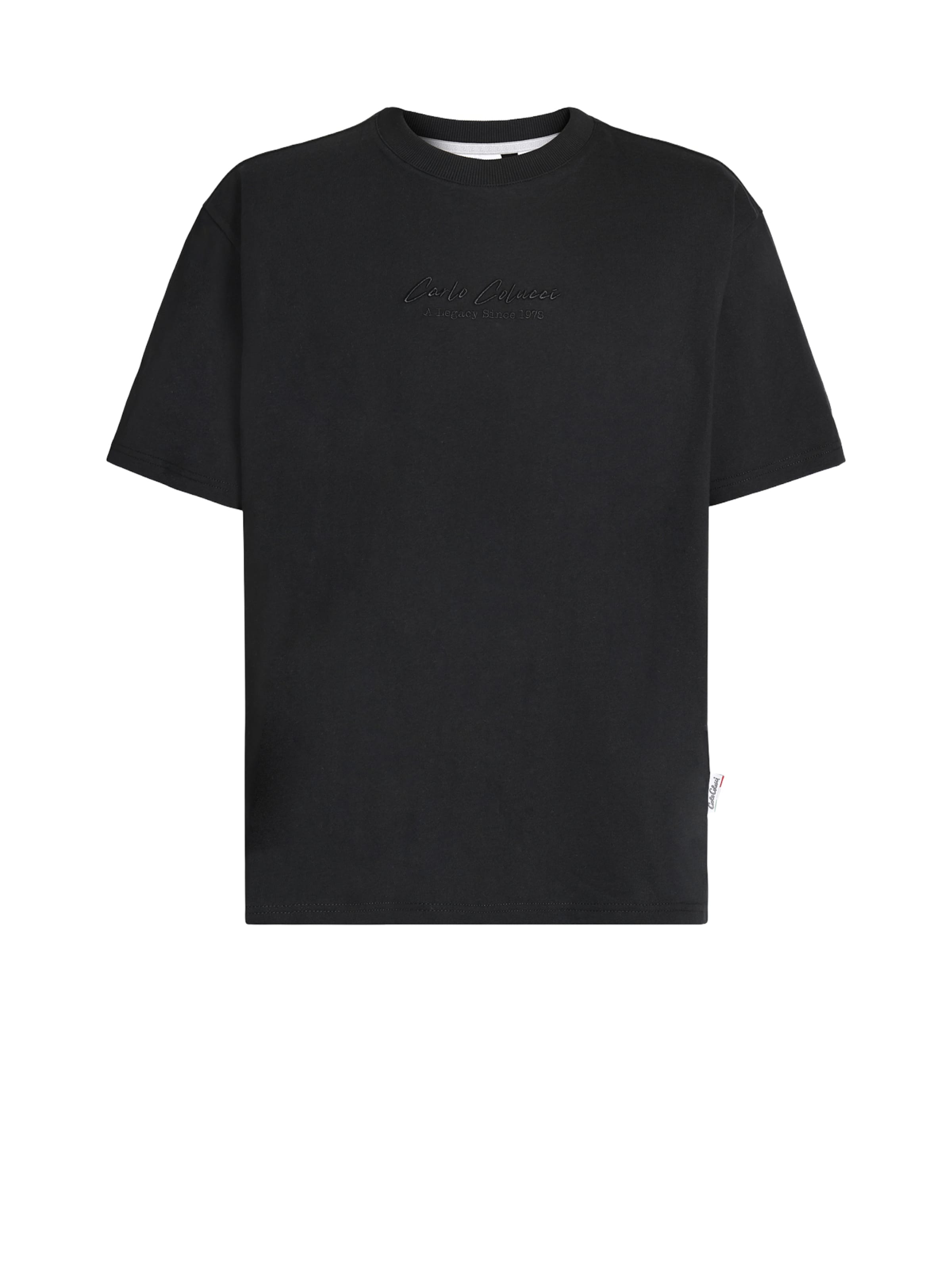 Carlo Colucci Shirt in Zwart: voorkant