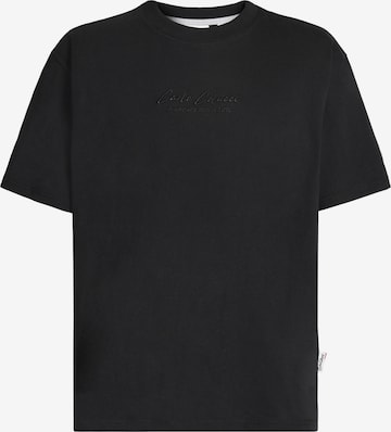T-Shirt Carlo Colucci en noir : devant