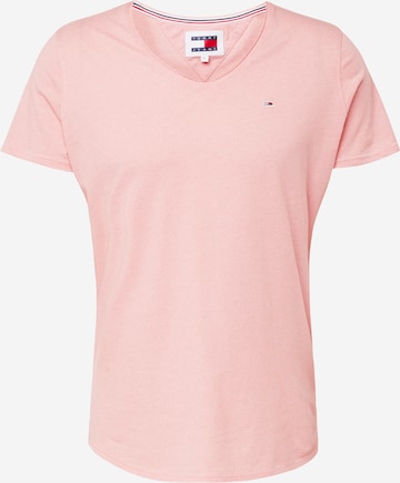 Tommy Jeans Regular Fit T-Shirt 'Jaspe' in Pink: predná strana