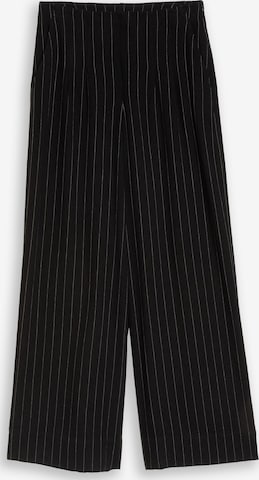 Wide Leg Pantalon TOM TAILOR DENIM en noir : devant