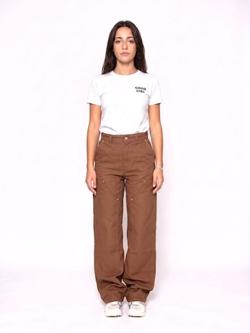 Carhartt WIP Luźne Jeansy 'JUNE' w kolorze brązowy: przód