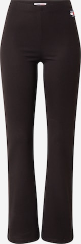 Tommy Jeans Flared Leggings in Black: front