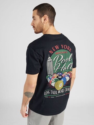 T-Shirt 'AMERICAN DESTINATIONS' HOLLISTER en noir : devant