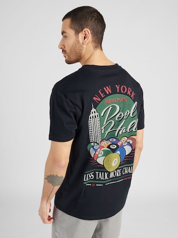 T-Shirt 'AMERICAN DESTINATIONS' HOLLISTER en noir : devant