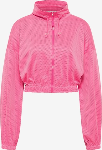 Veste de survêtement myMo ATHLSR en rose : devant