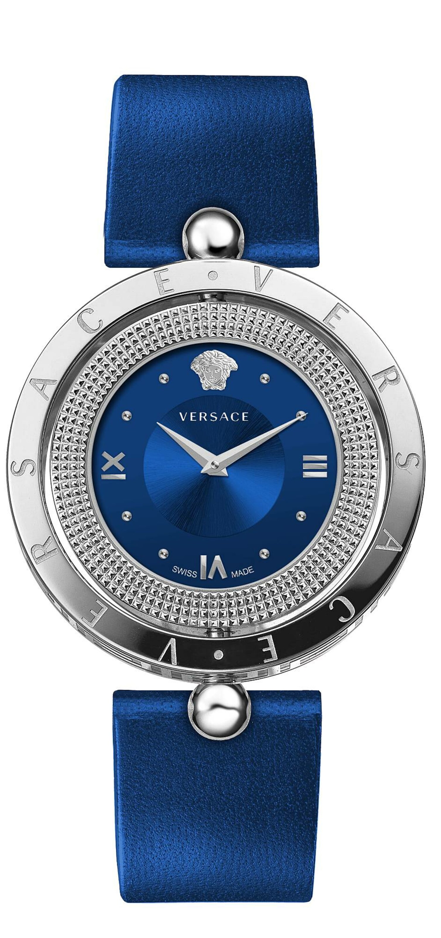 VERSACE Analoog horloge 'Eon' in de kleur Blauw / Zilver, Productweergave