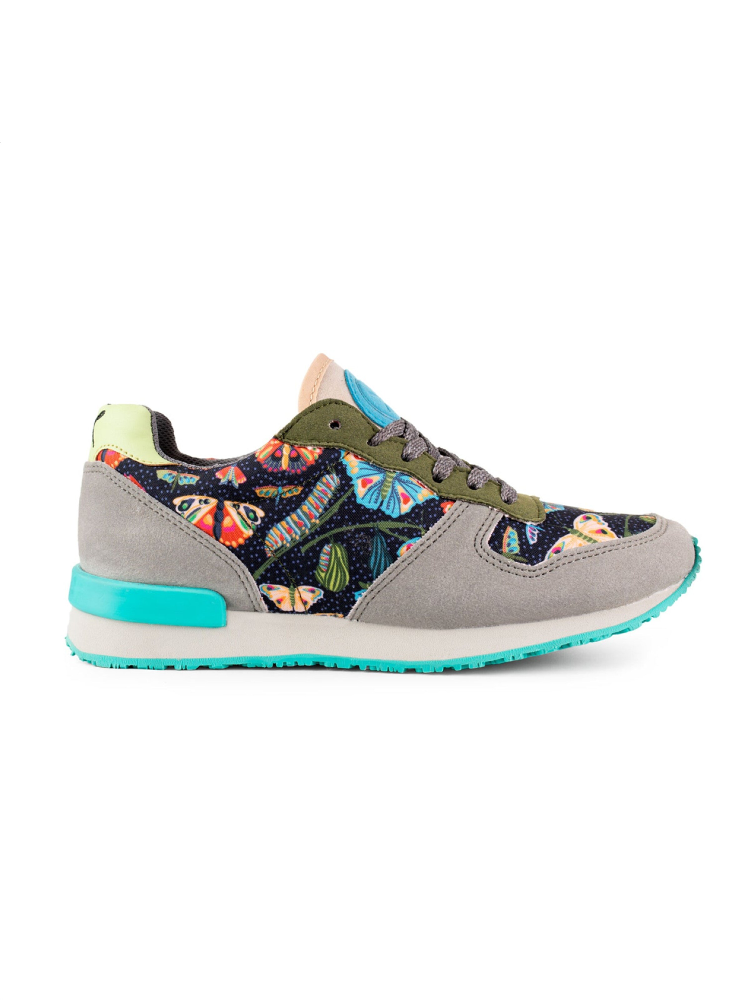 inkkas Sneaker low 'Inkkas Flutterby Sneaker – Handgefertigter Damen-Sneaker aus veganem „Wildleder“'‌ in Mischfarben